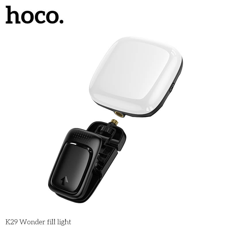 ไฟ LED อเนกประสงค์ HOCO K29 สีดำ ปรับความสว่างได้ 9 ระดับ หมุนได้ 360&deg;
